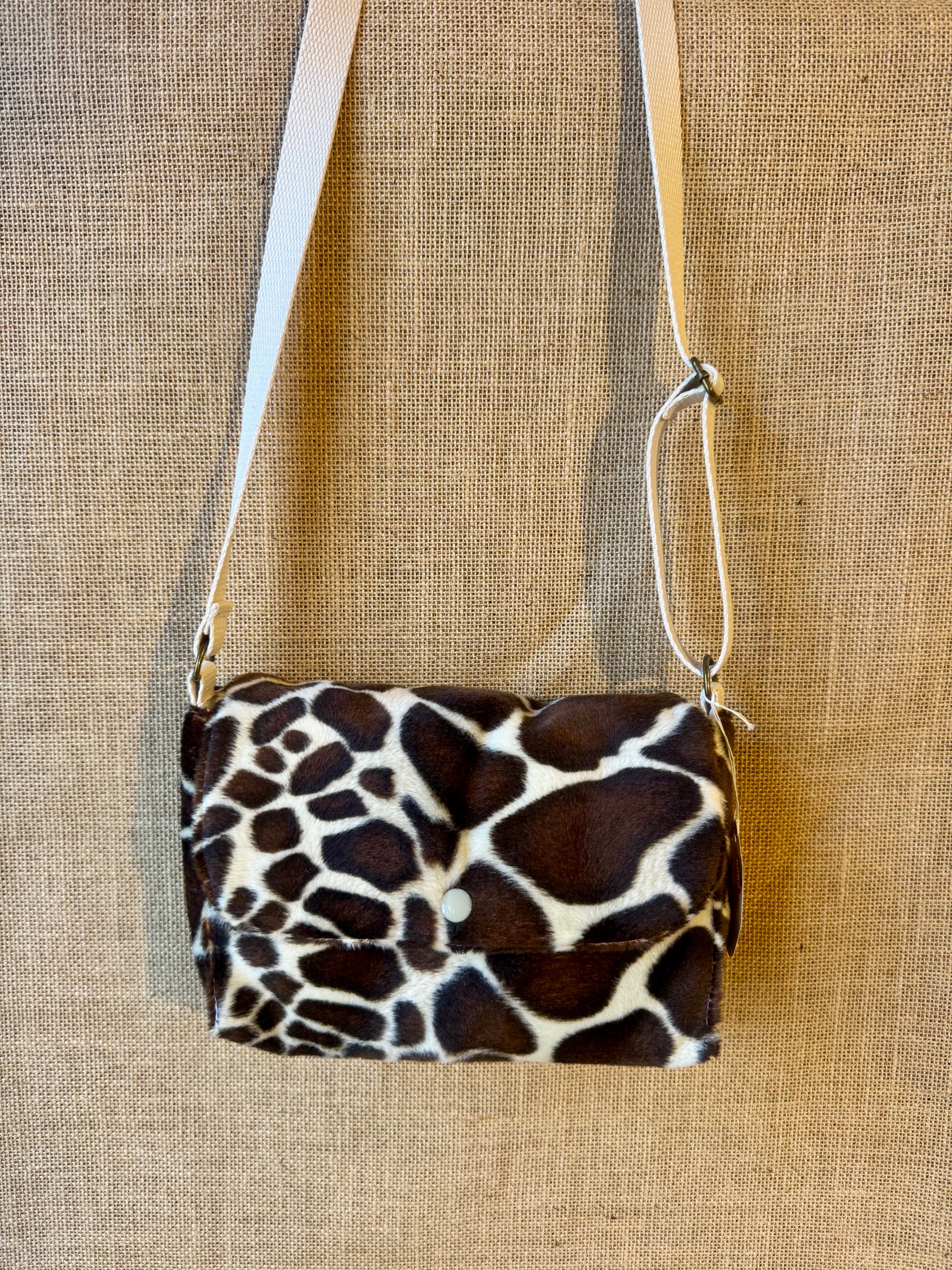 Sac bandoulière en tissu Girafe