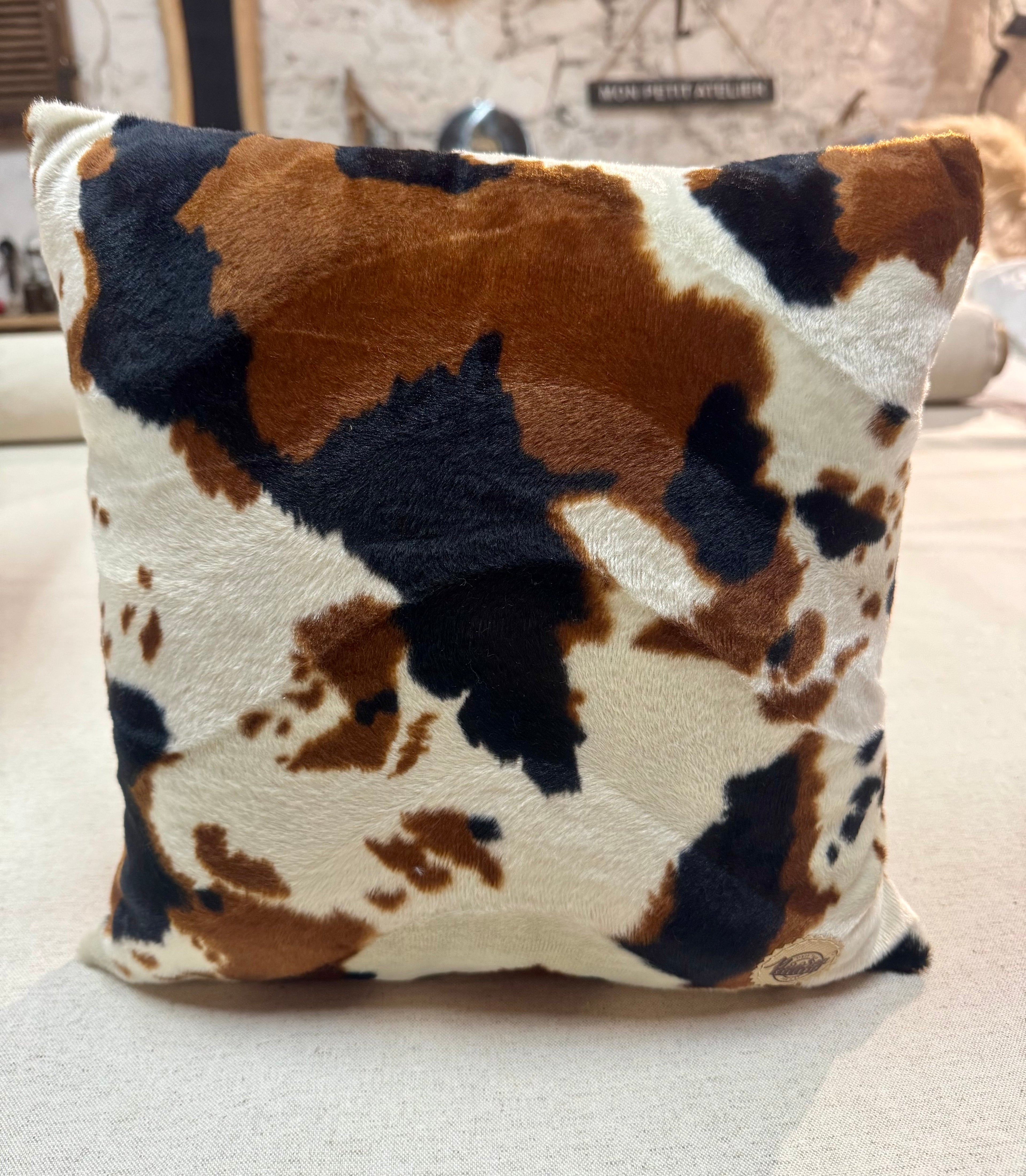 Coussin de décoration intérieure Tissu Vache