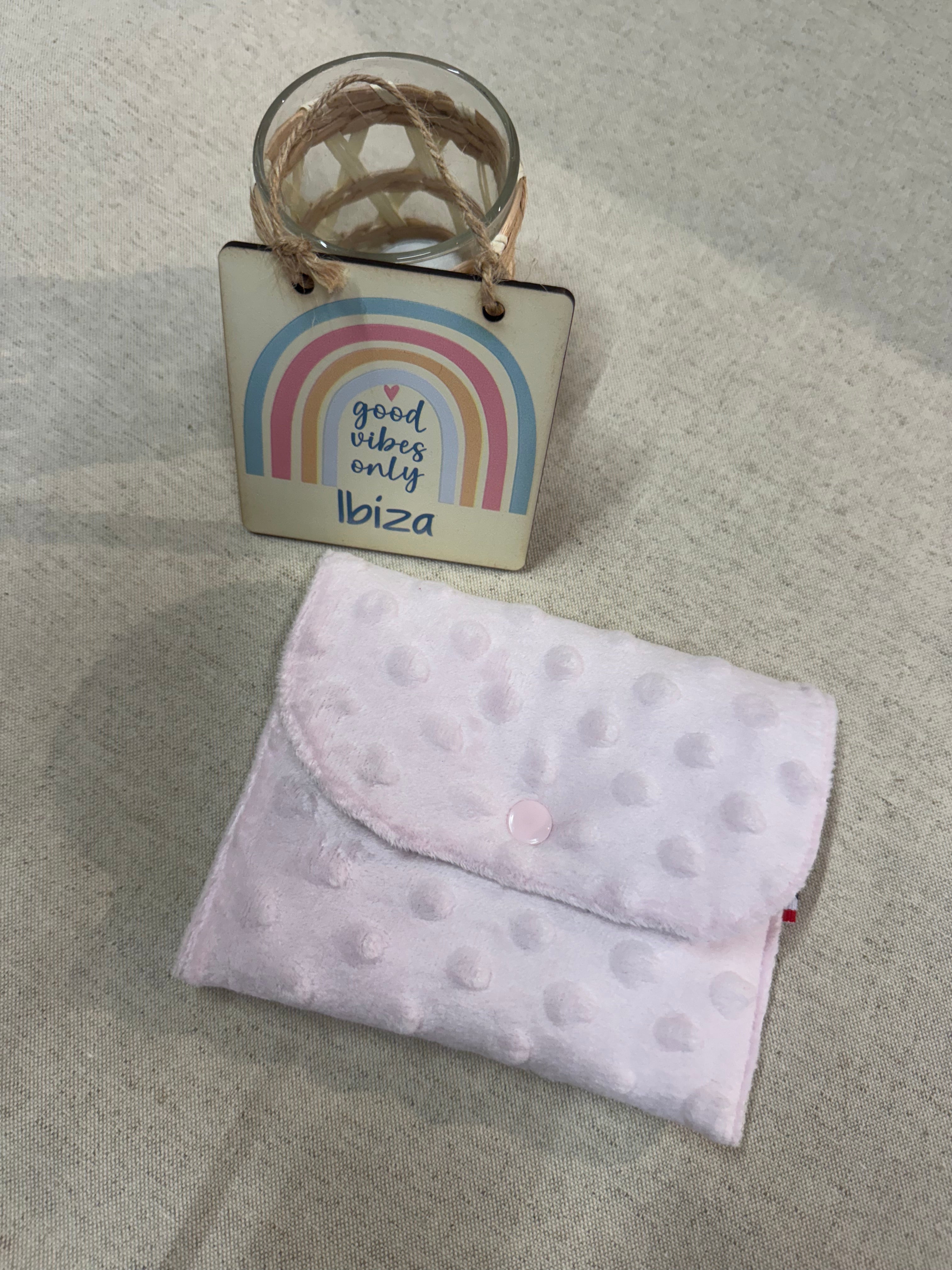 Mini Pochette Minky Rose Pale