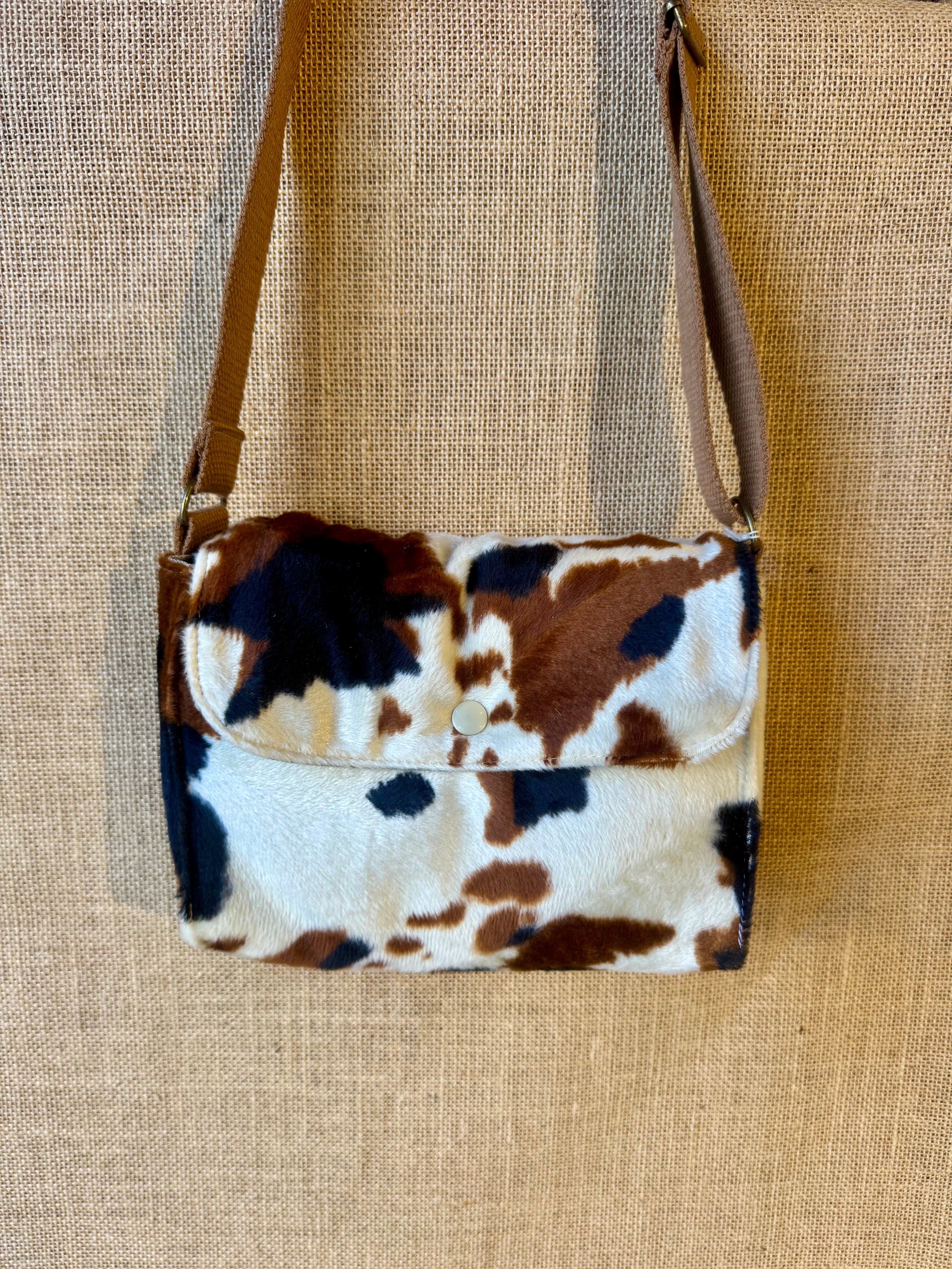 Sac bandoulière en Tissu Vache