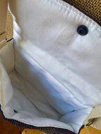 Sac bandoulière en Velours Bleu marine