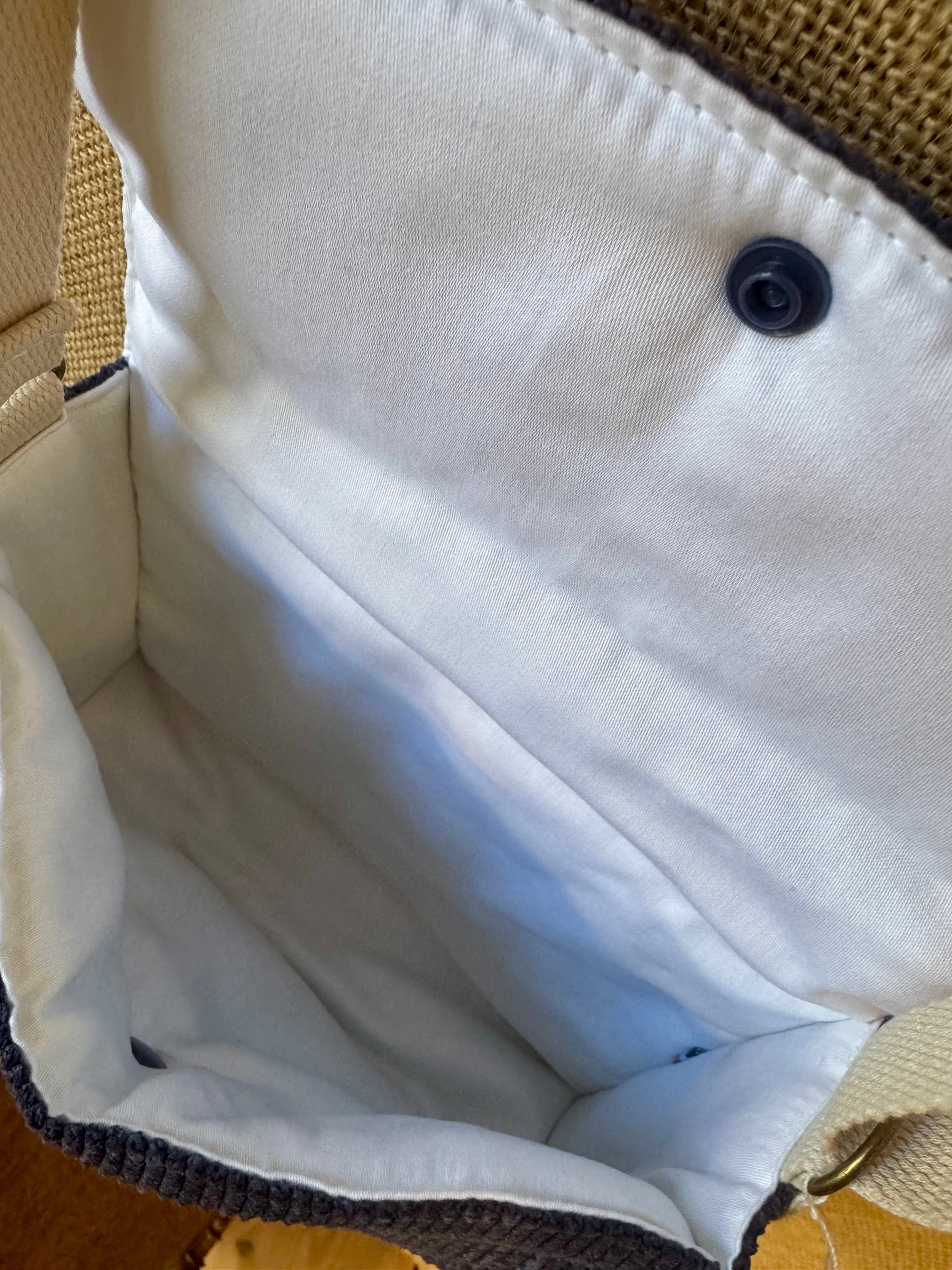 Sac bandoulière en Velours Bleu marine