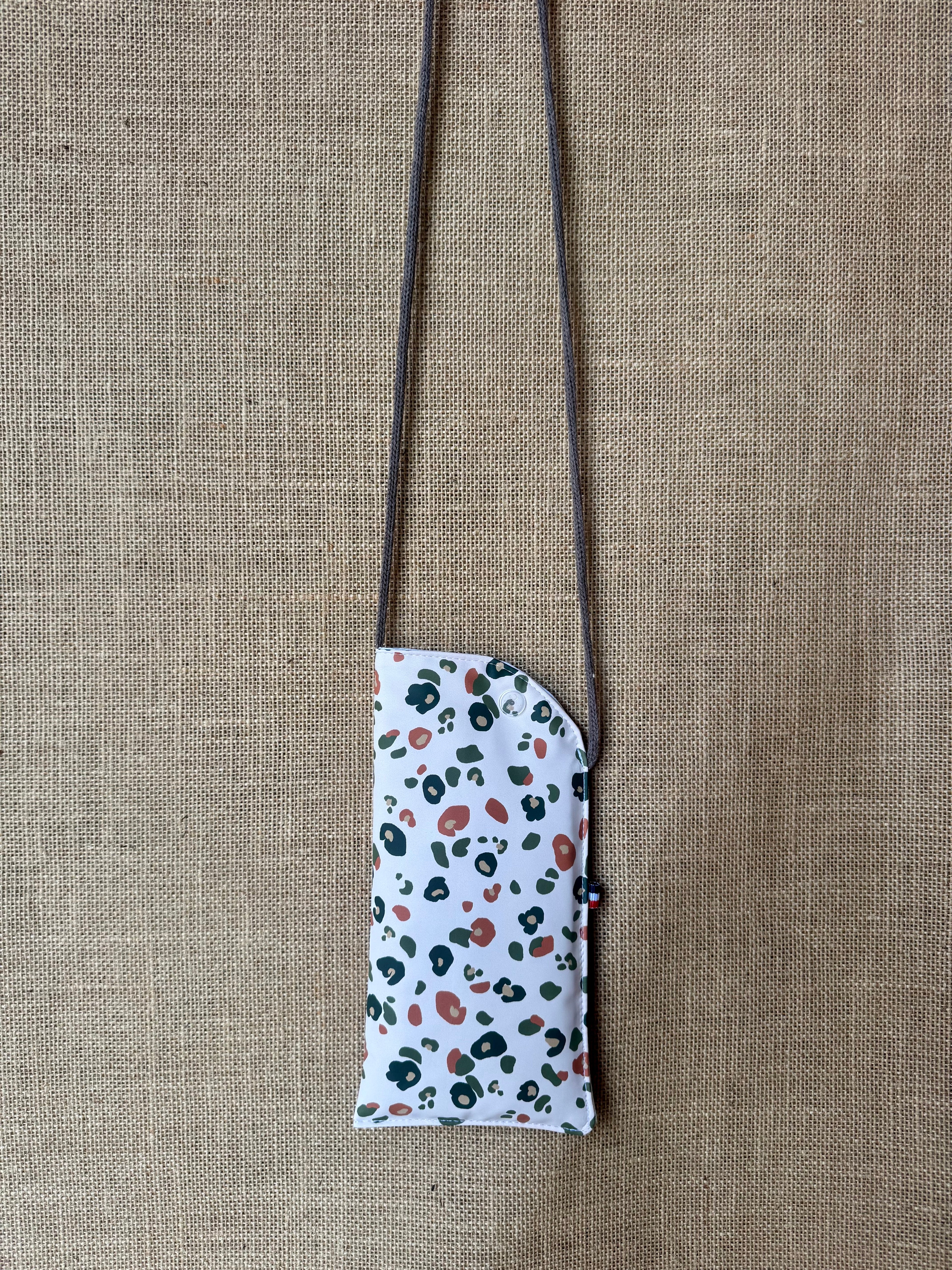 Étui téléphone Léopard Ciré Rose