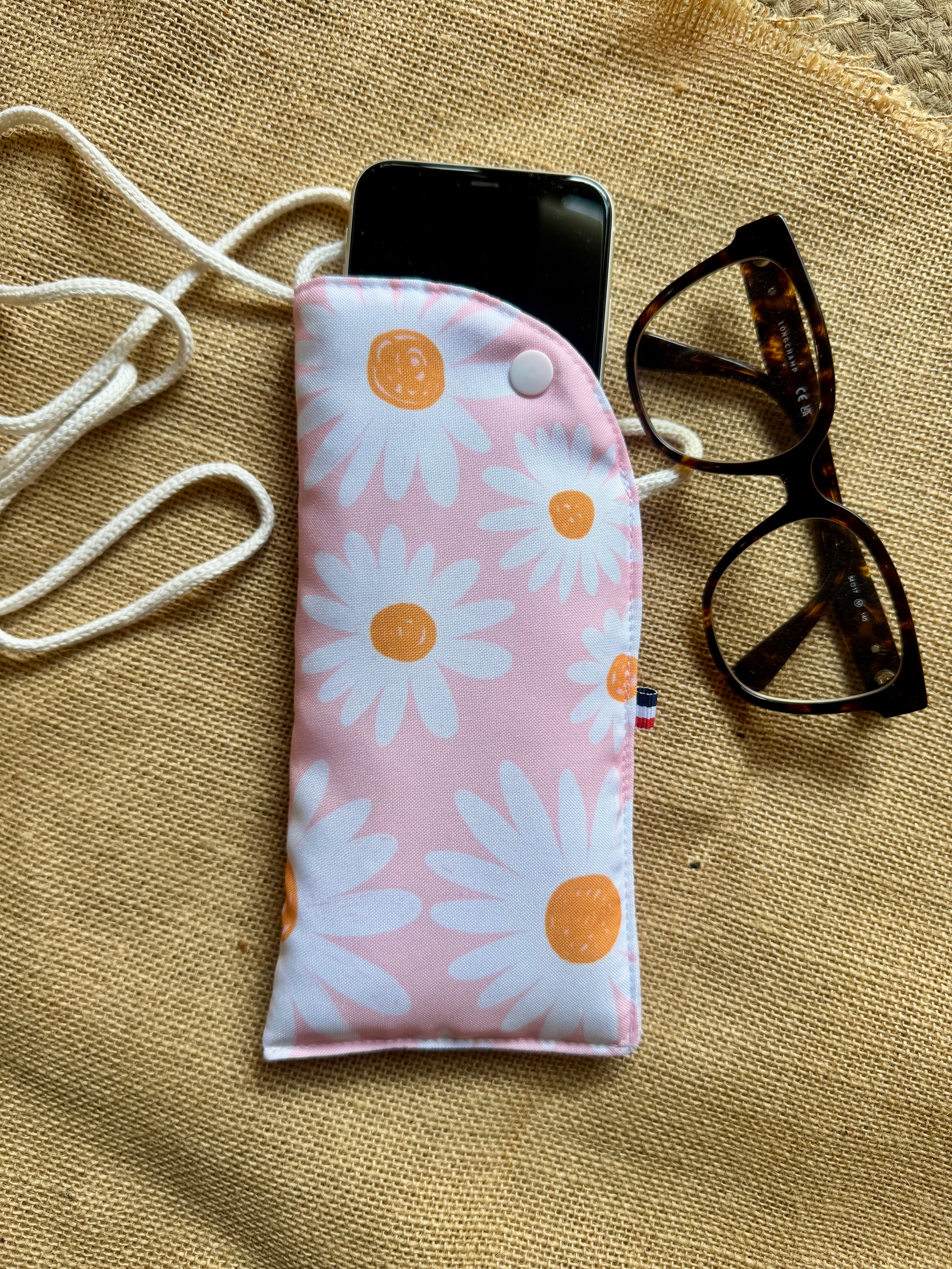 Étui téléphone Rose / Marguerite