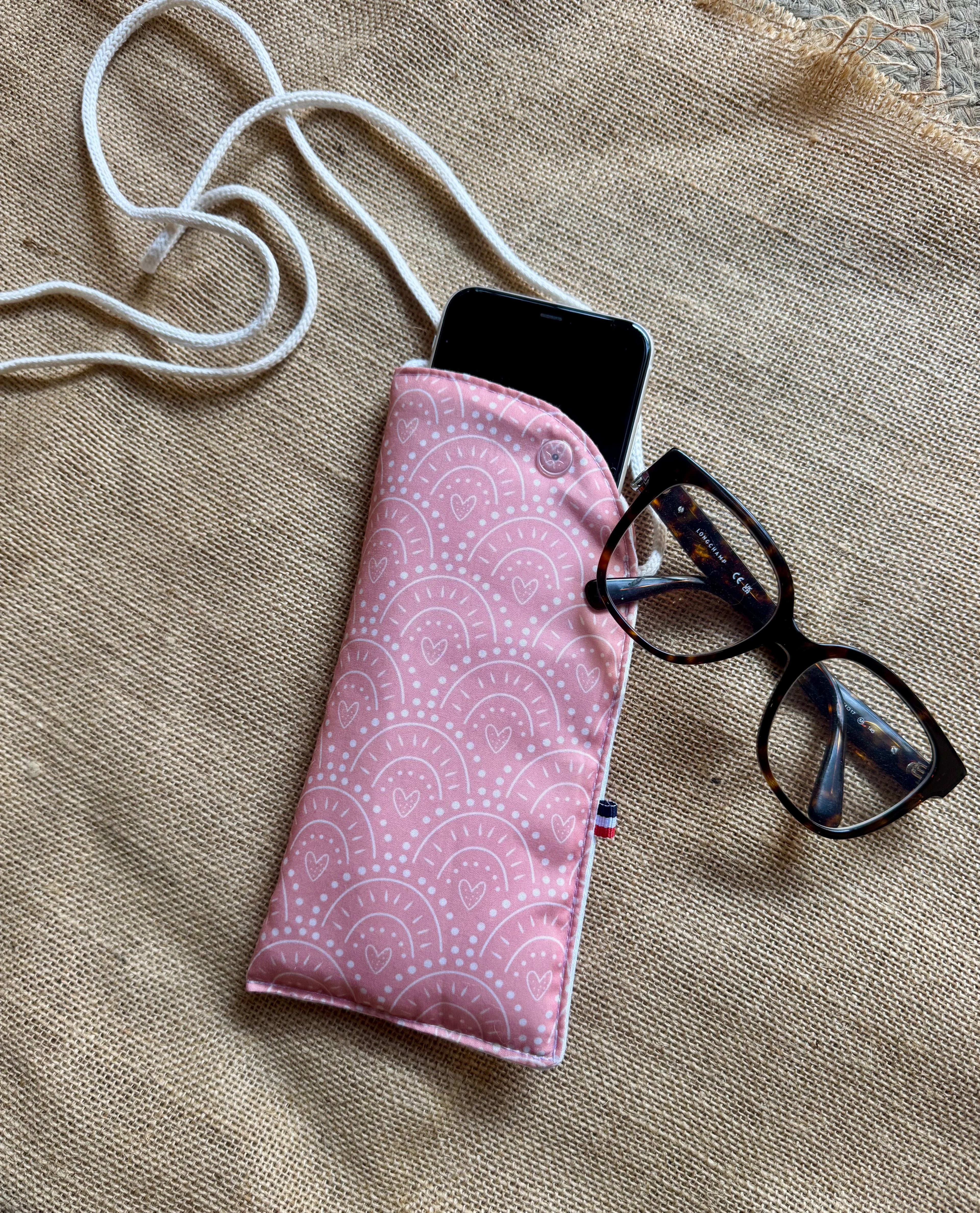 Étui téléphone Cœur Rose