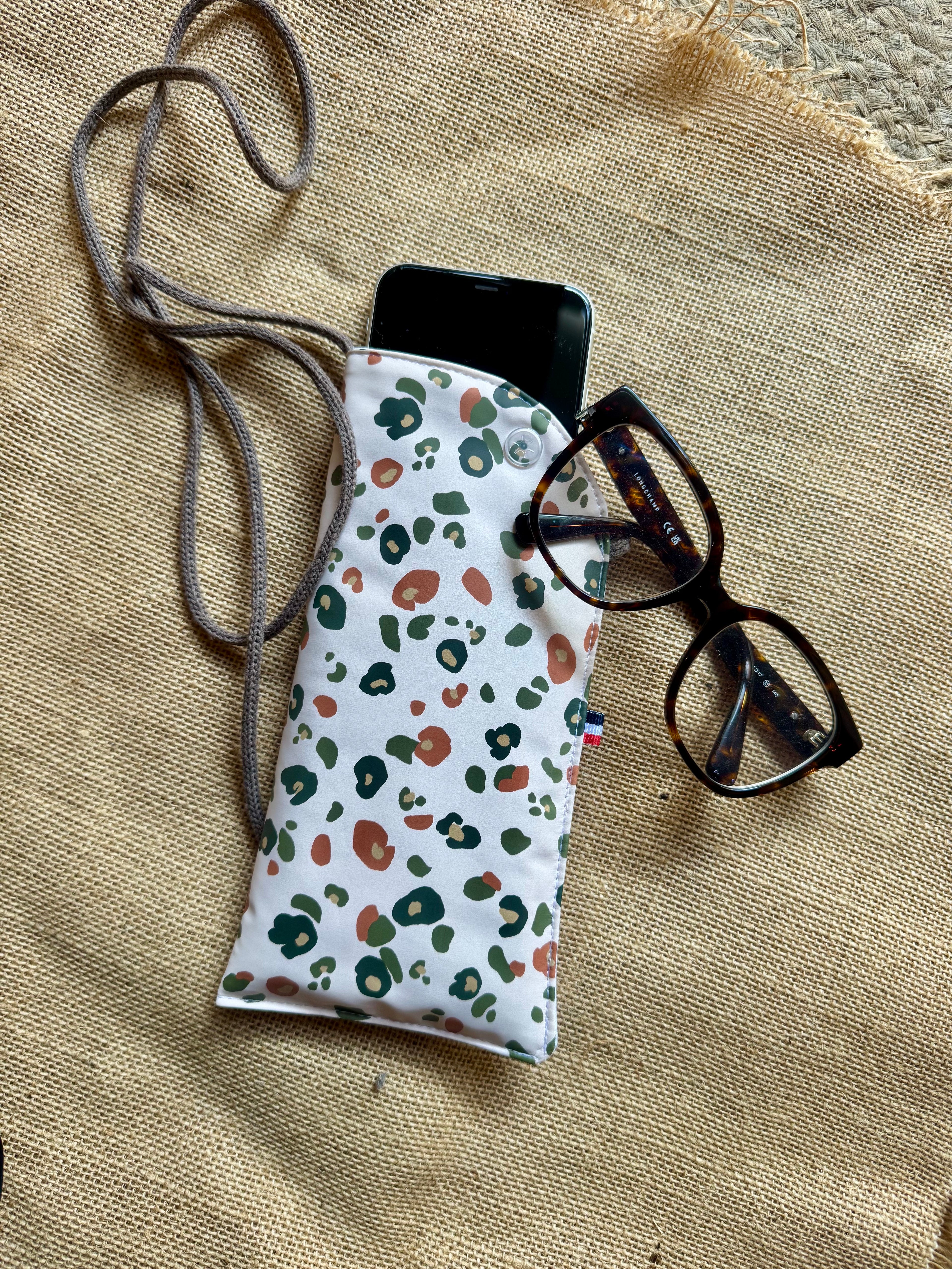 Étui téléphone Léopard Ciré Rose