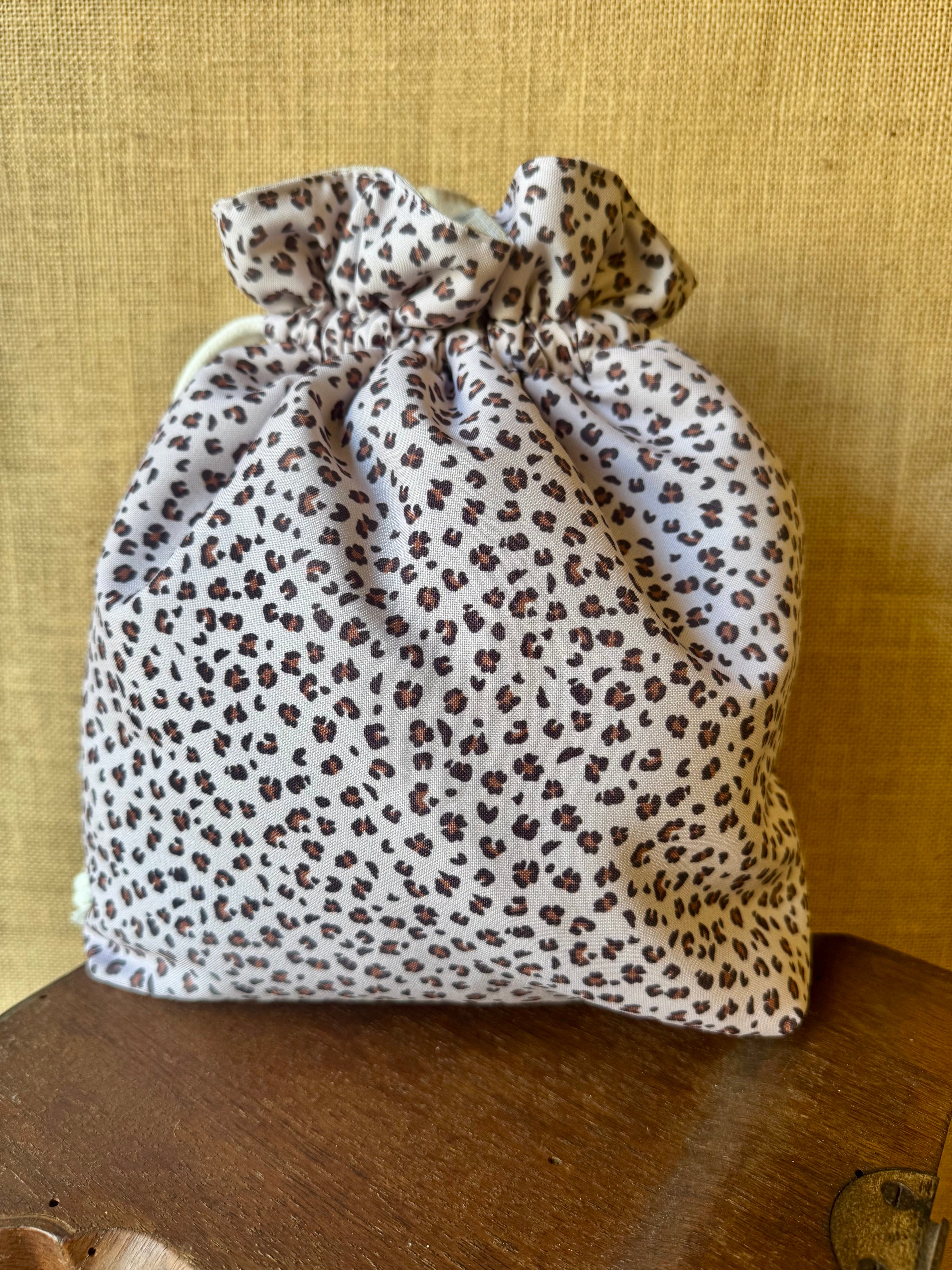 Trousse Bourse Tissu Petit Léopard