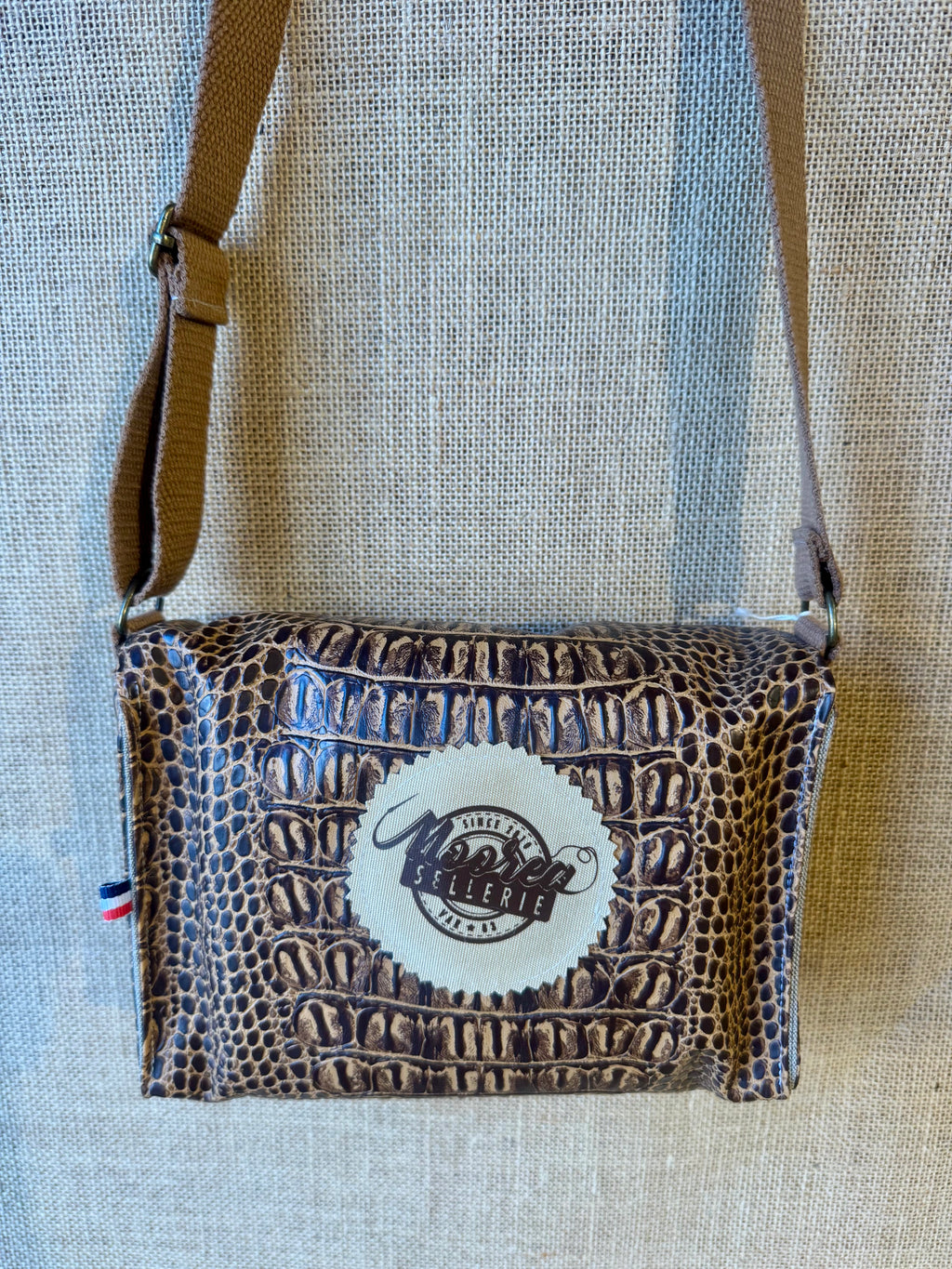 Sac bandoulière en Simili Croco