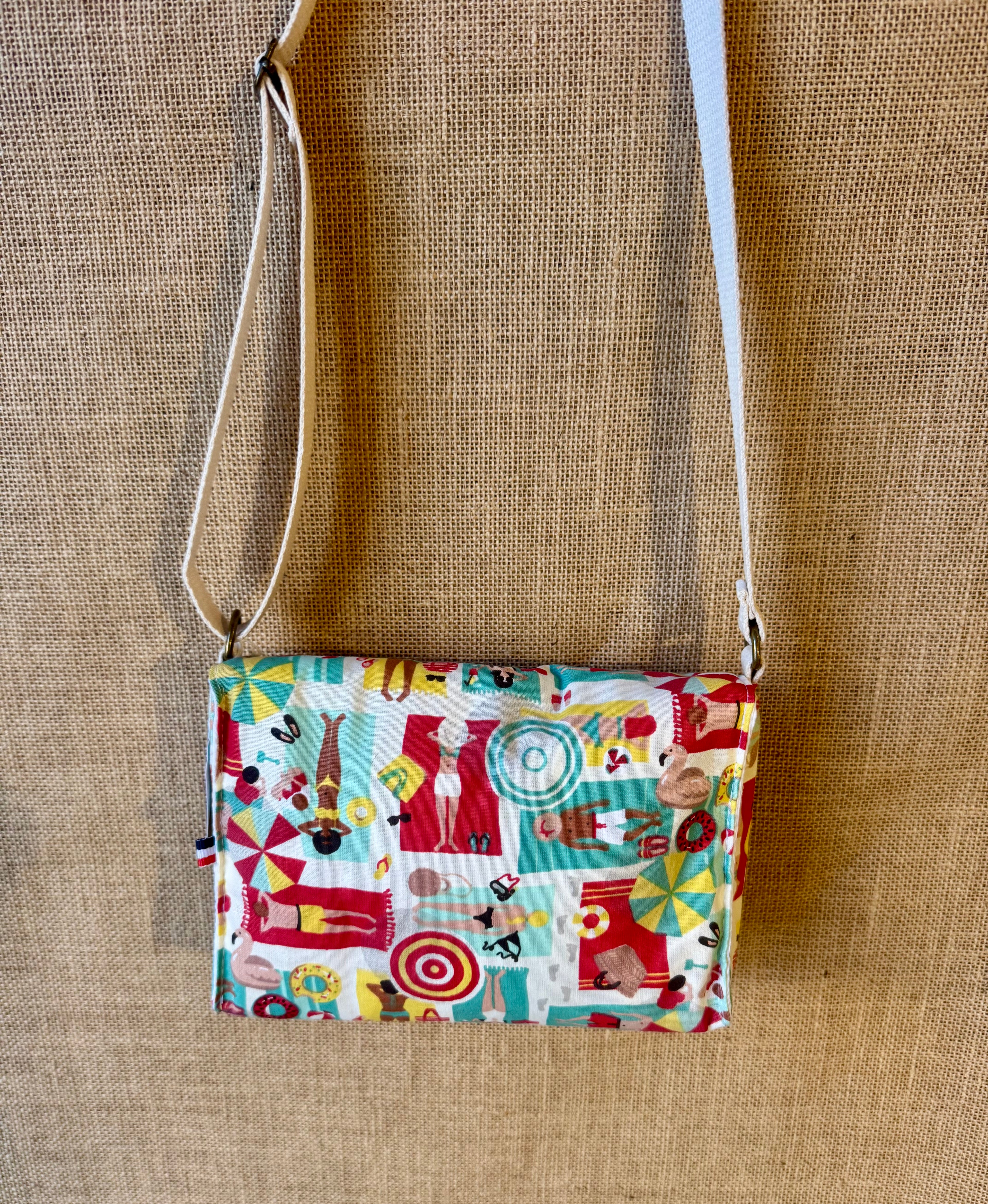 Sac bandoulière en tissu Vintage plage