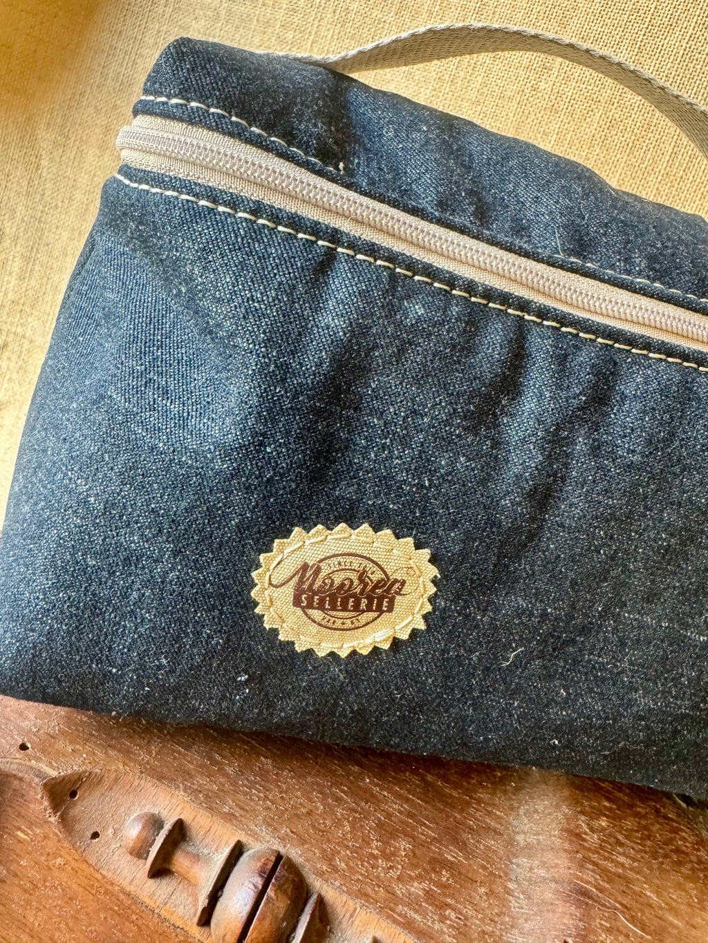 Vanity Tissu Jean Brut