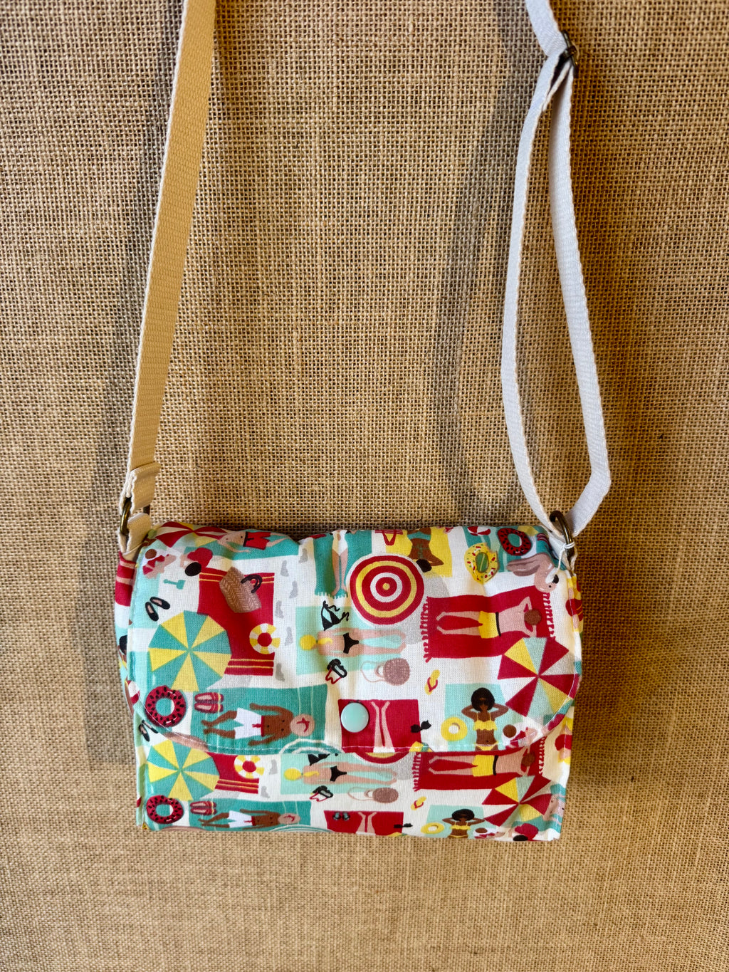 Sac bandoulière en tissu Vintage plage