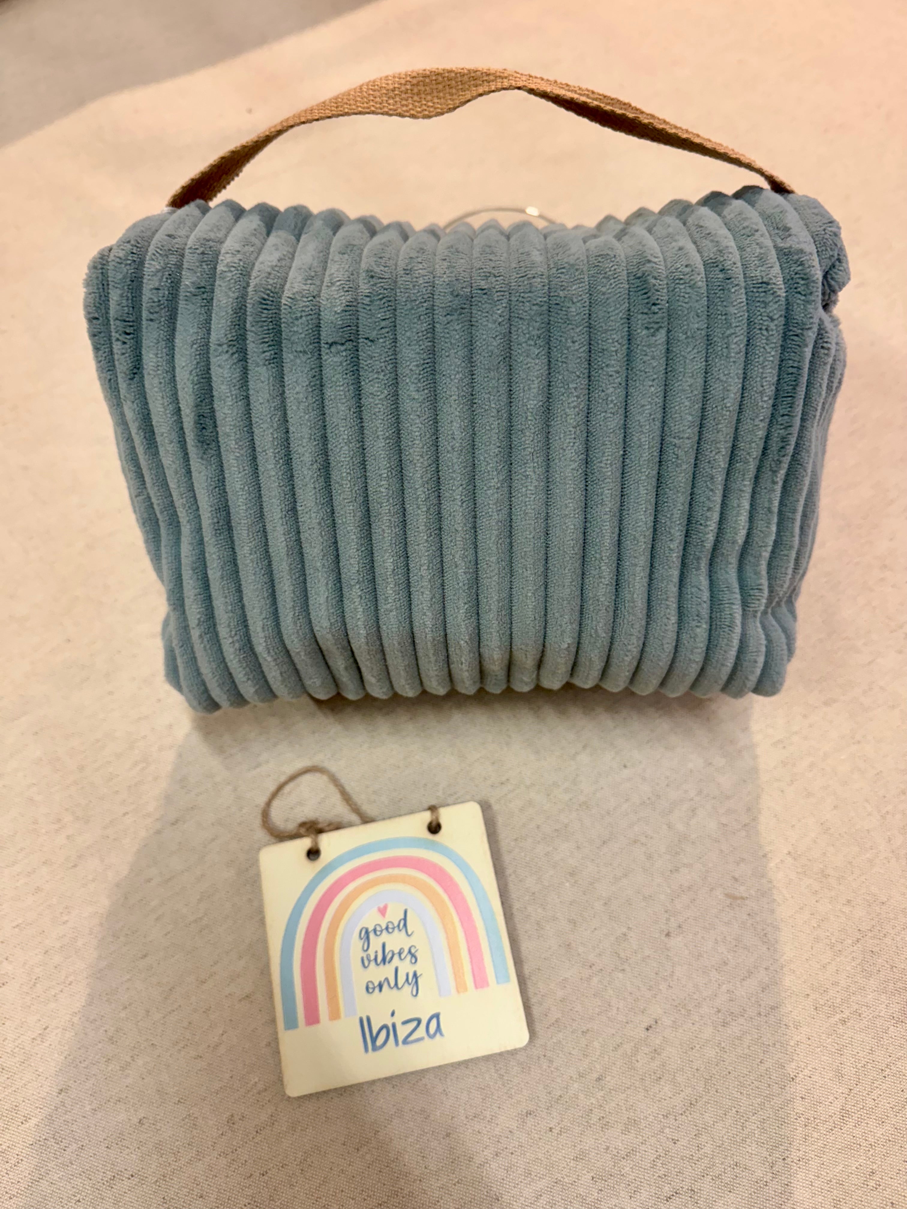 Vanity Velours Bleu Gris