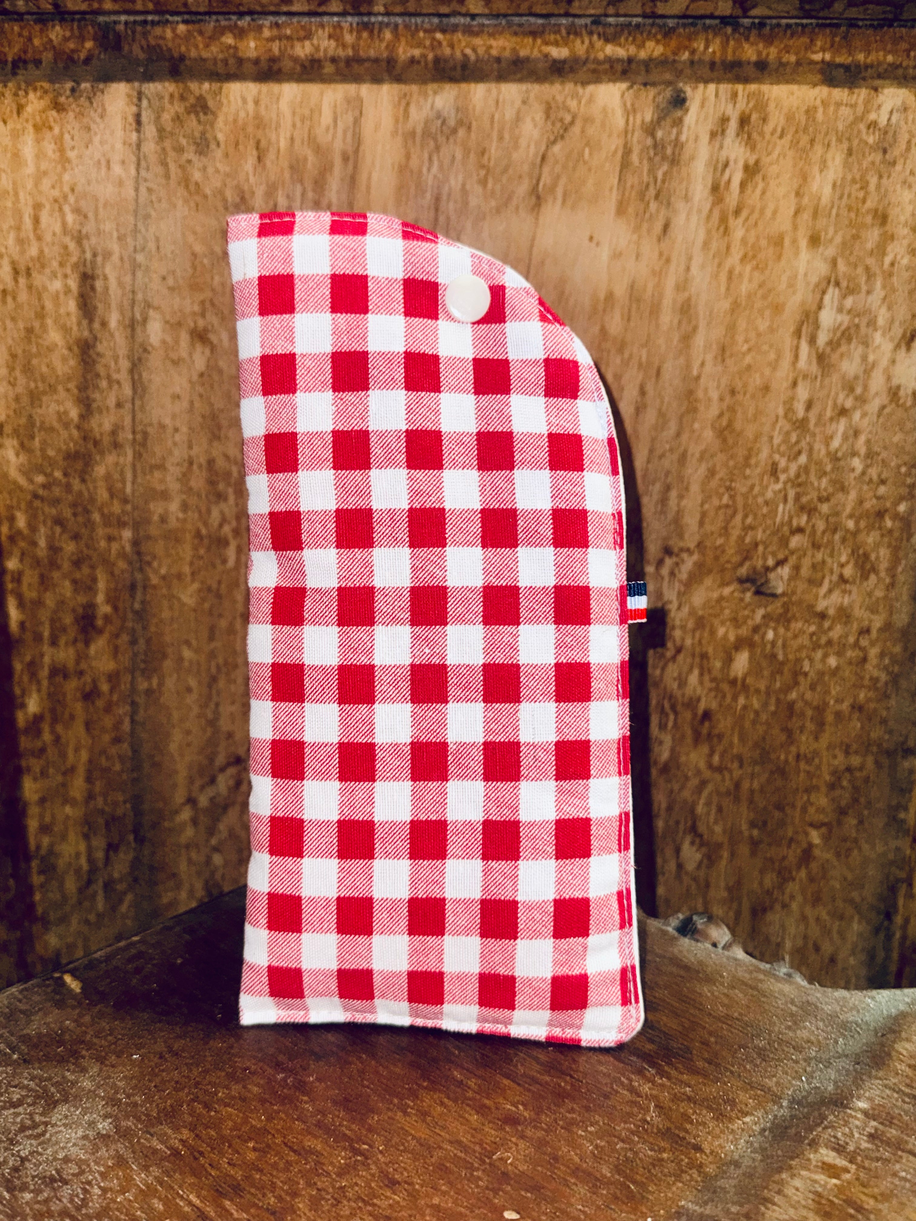 Etui Vichy Rouge / Blanc