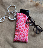 Étui téléphone Léopard Fuschia