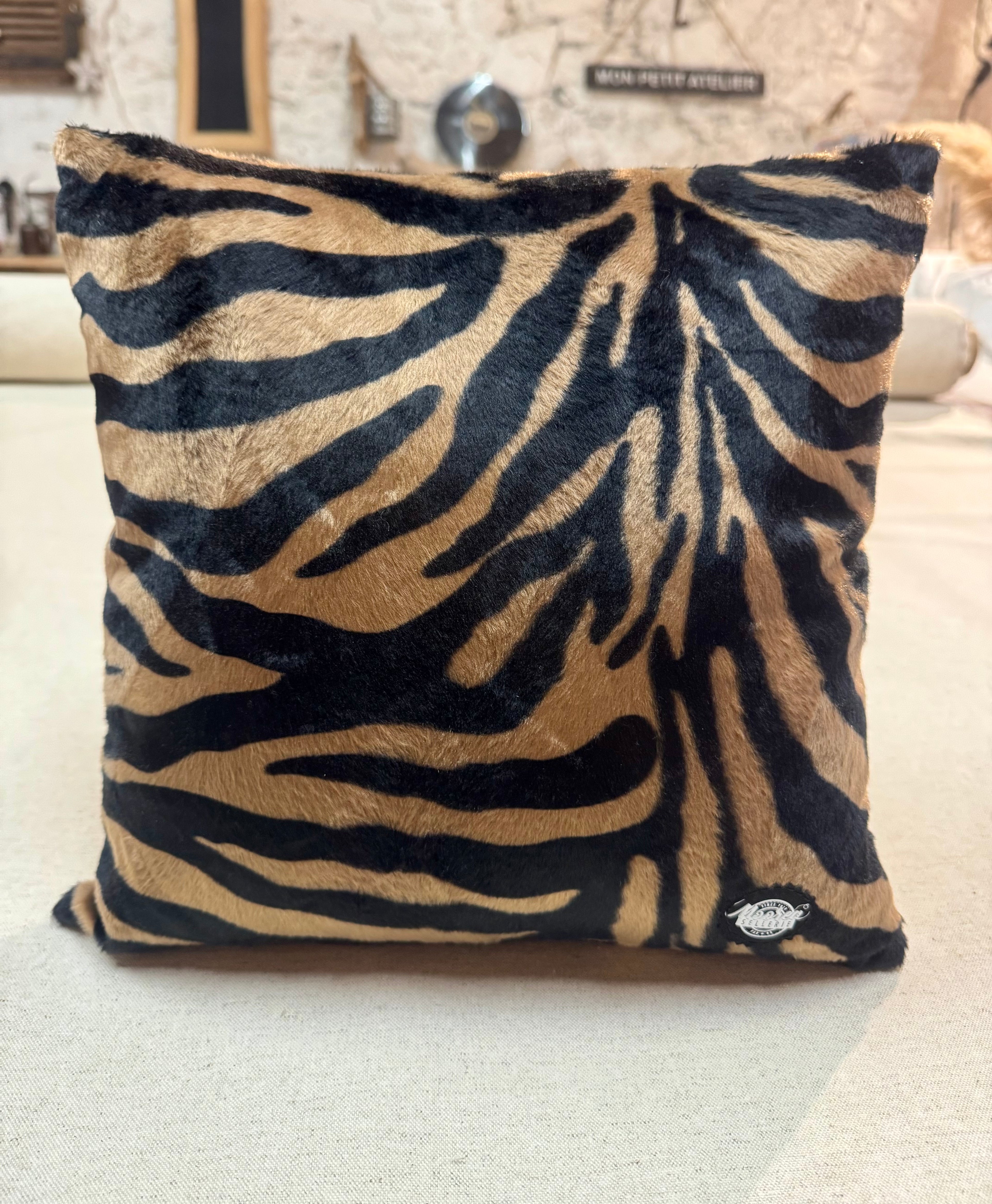Coussin de décoration intérieure Tissu Zèbre