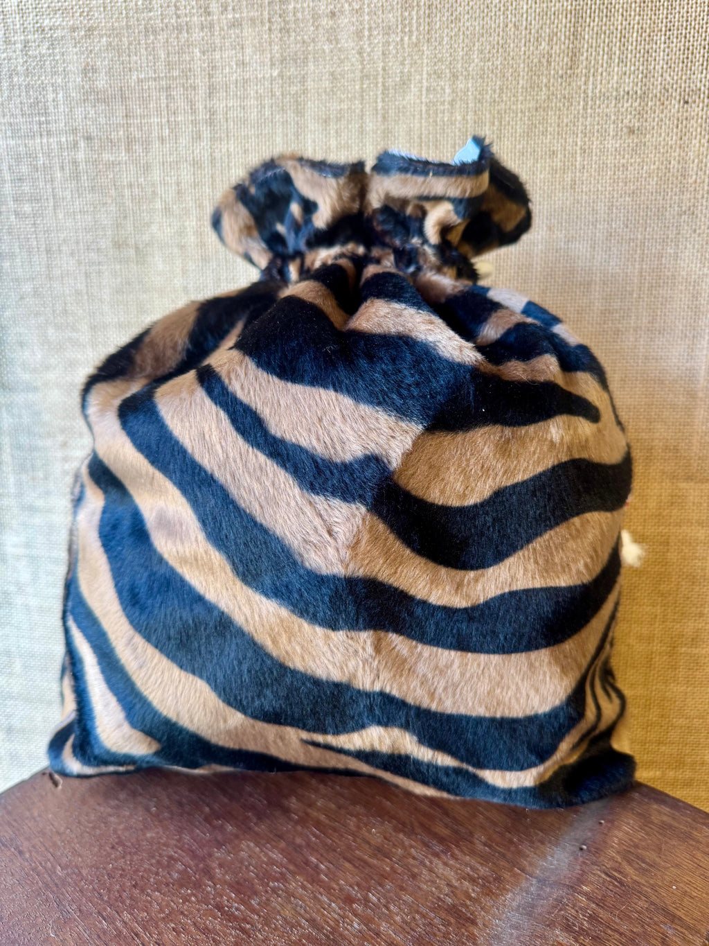 Trousse Bourse Tissu Zèbre