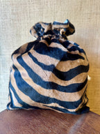 Trousse Bourse Tissu Zèbre