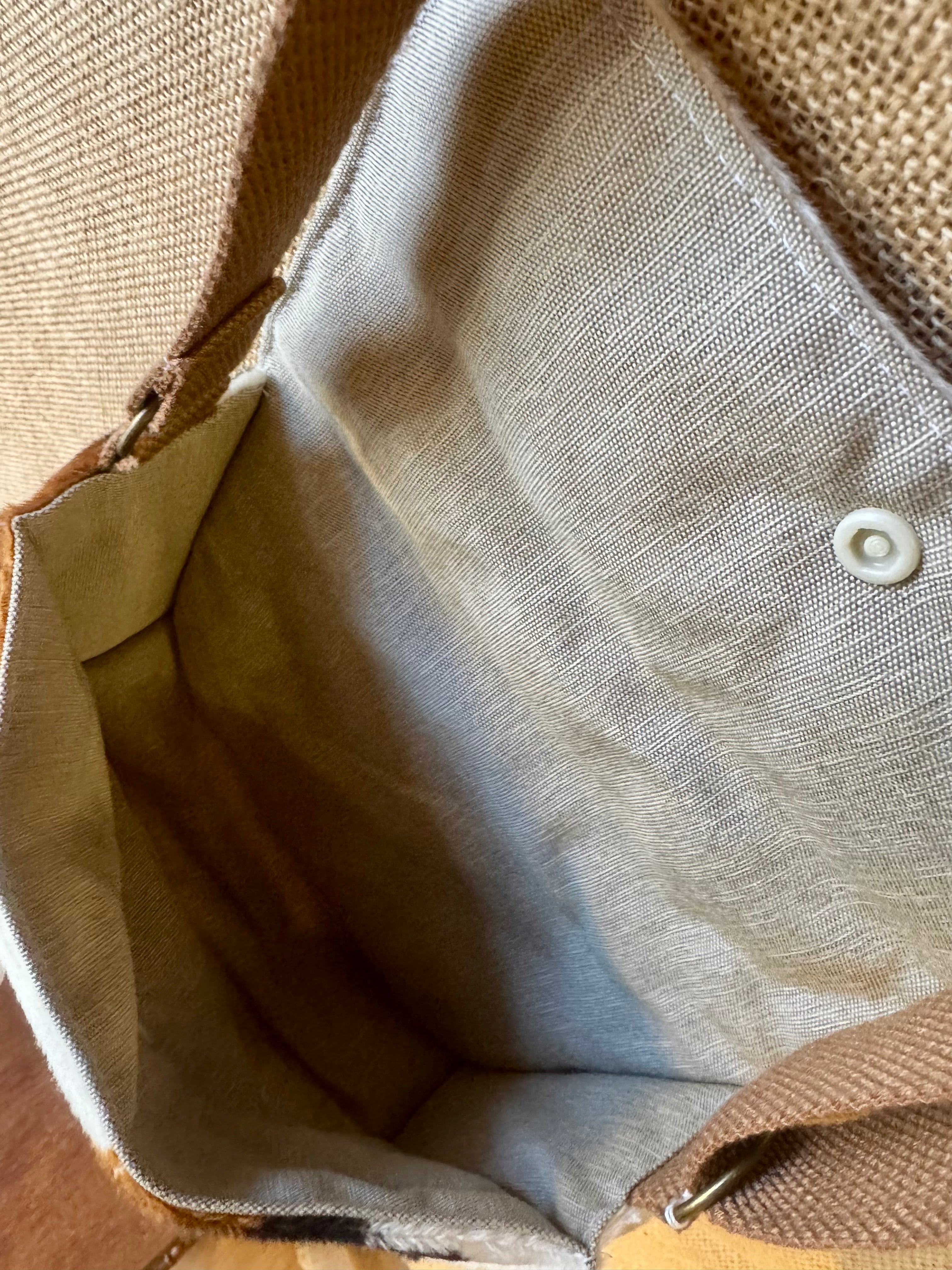 Sac bandoulière en Tissu Vache