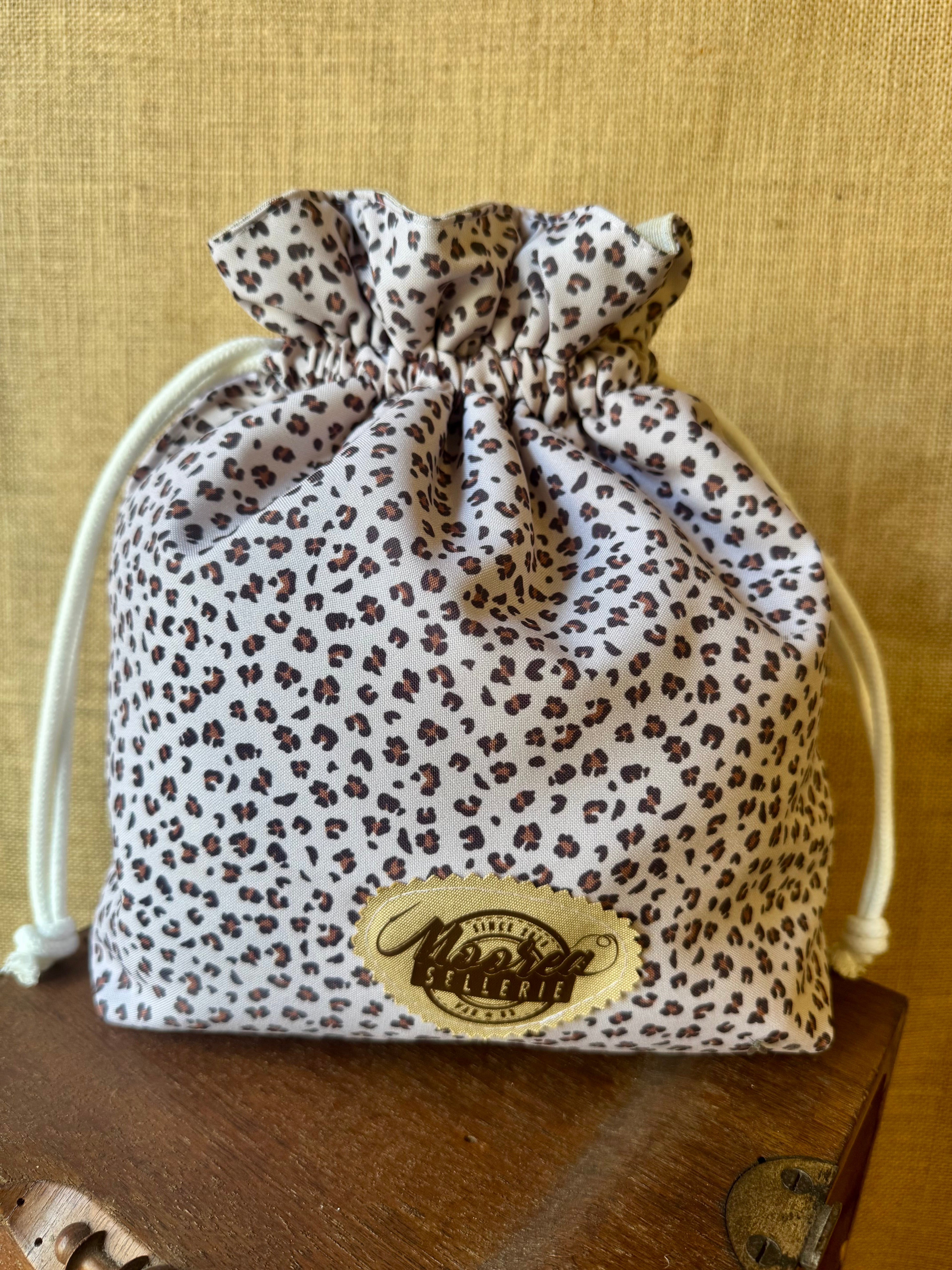 Trousse Bourse Tissu Petit Léopard