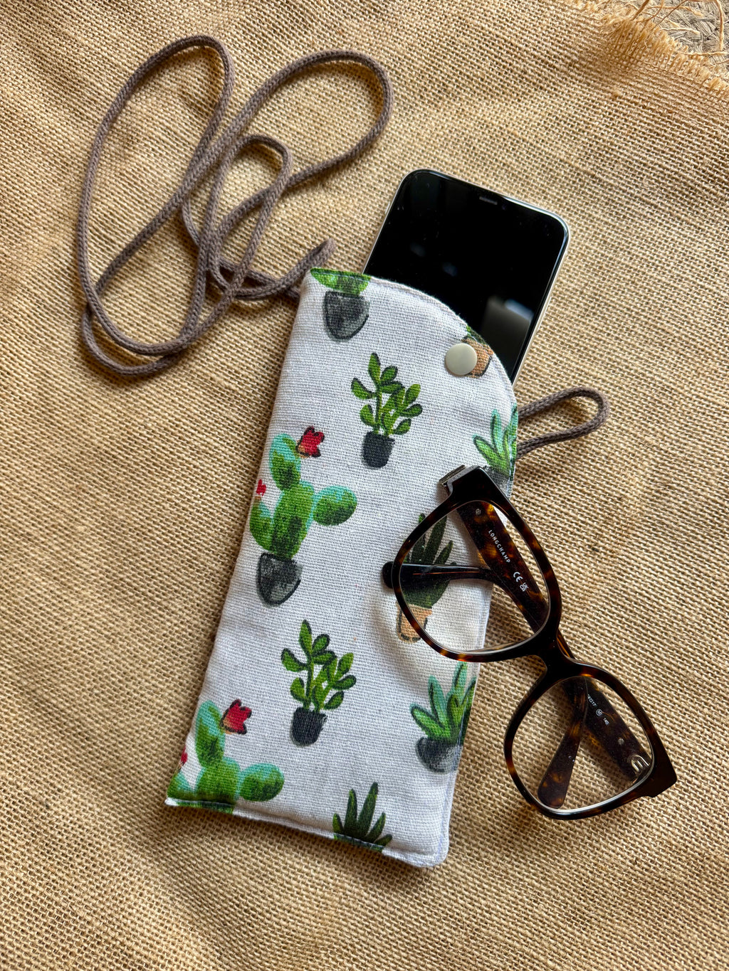 Étui téléphone Lin / Cactus