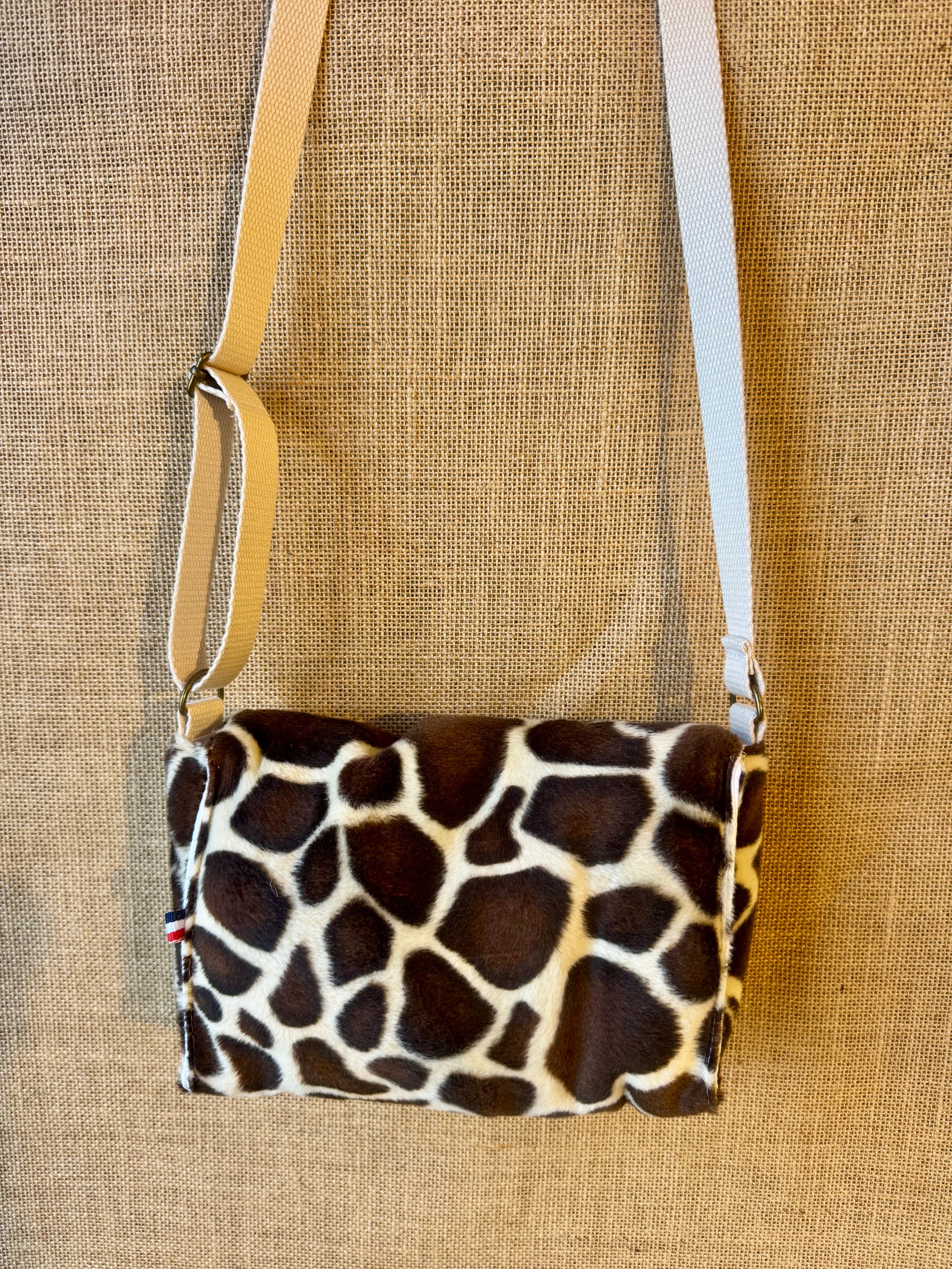 Sac bandoulière en tissu Girafe
