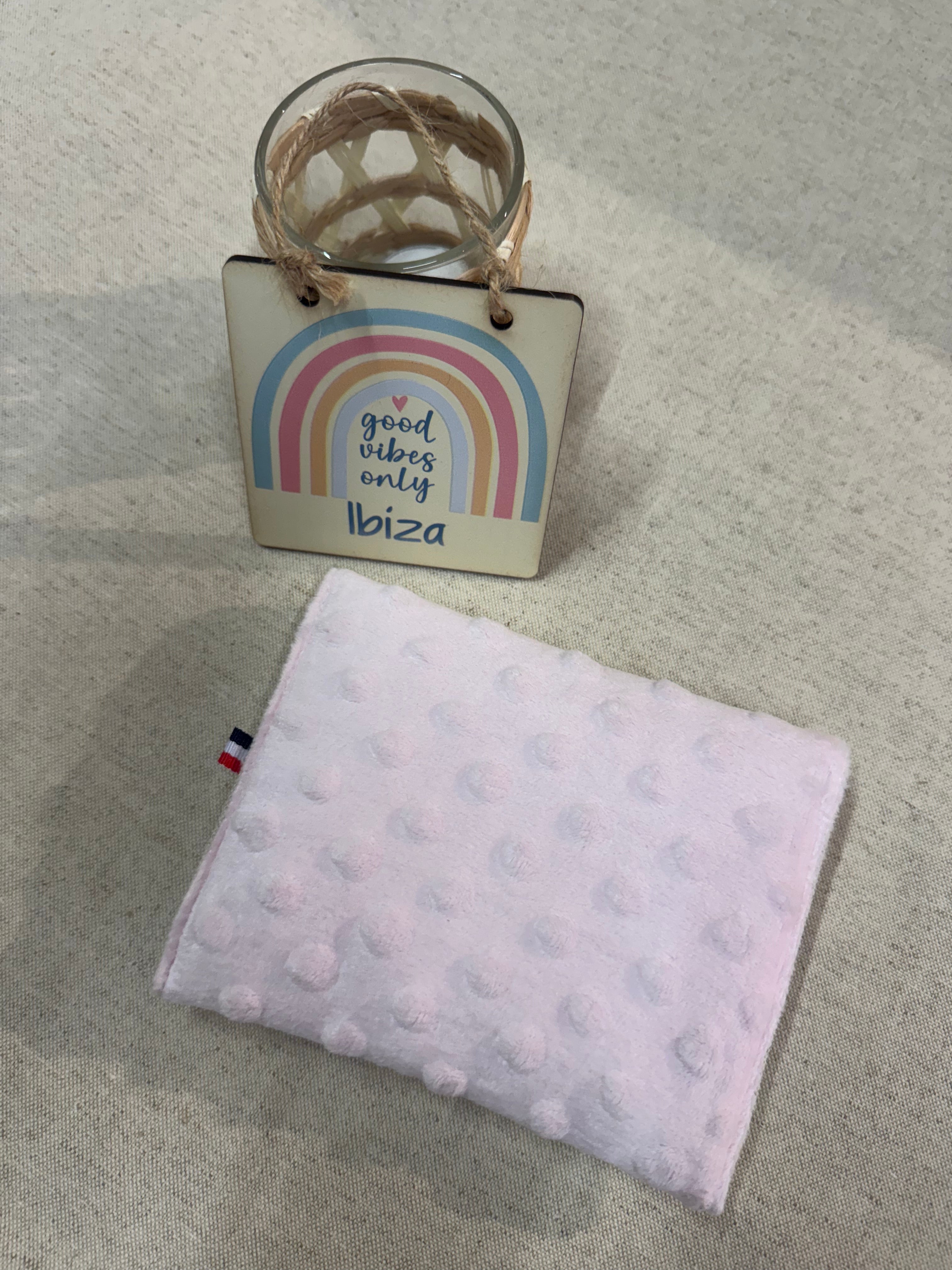 Mini Pochette Minky Rose Pale