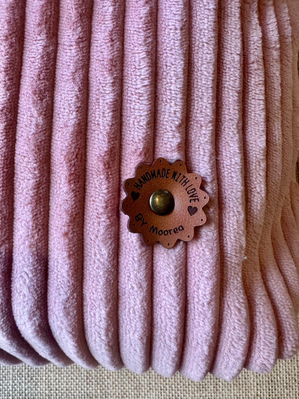 Grand Sac bandoulière en Velours Rose Poudré