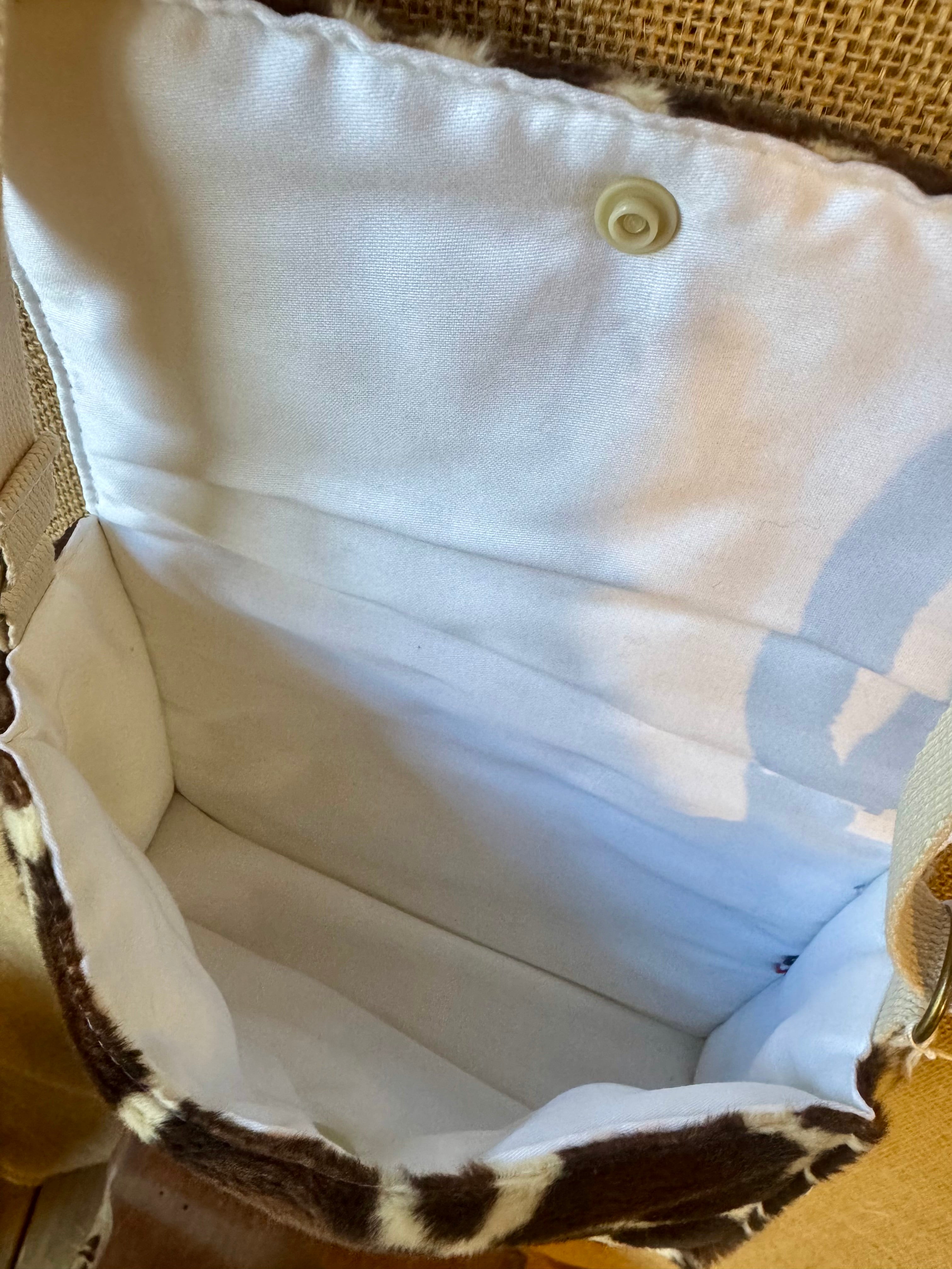 Sac bandoulière en tissu Girafe