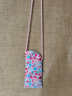 Étui téléphone Fleurs Turquoise / Fuschia