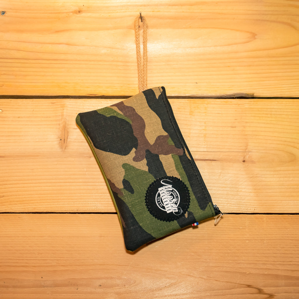 Pochette Plate Simili kaki / Tissu militaire