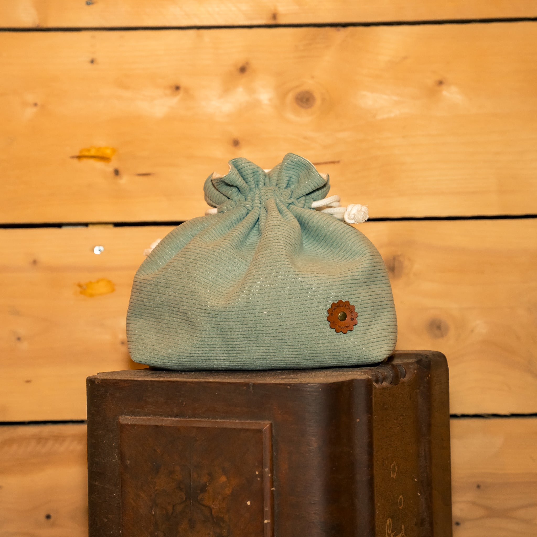 Petite Trousse Bourse Velours Bleu Ciel