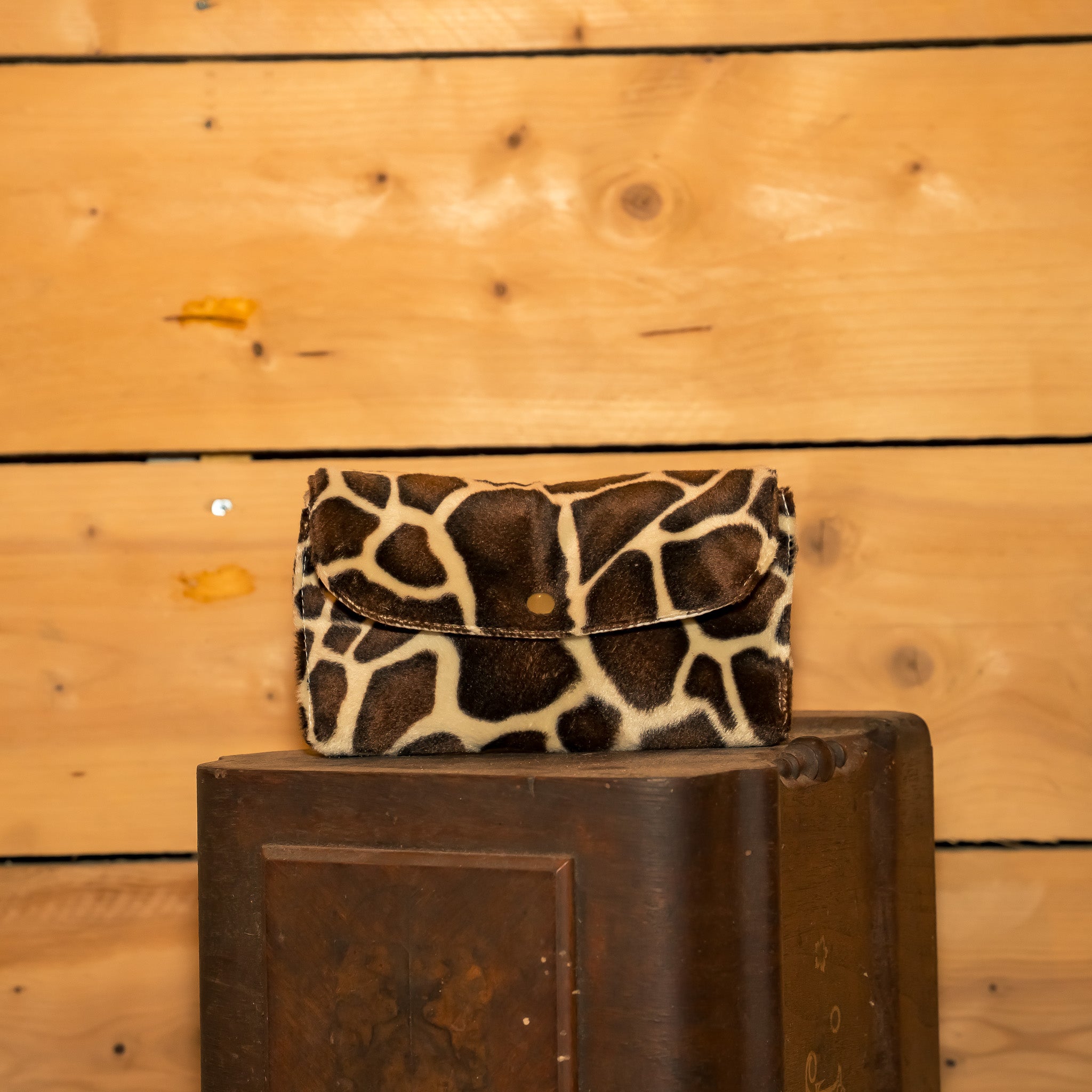 Pochette Portefeuille Tissu Girafe