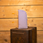 Etui Tissu Vintage Violet motifs Fleurs