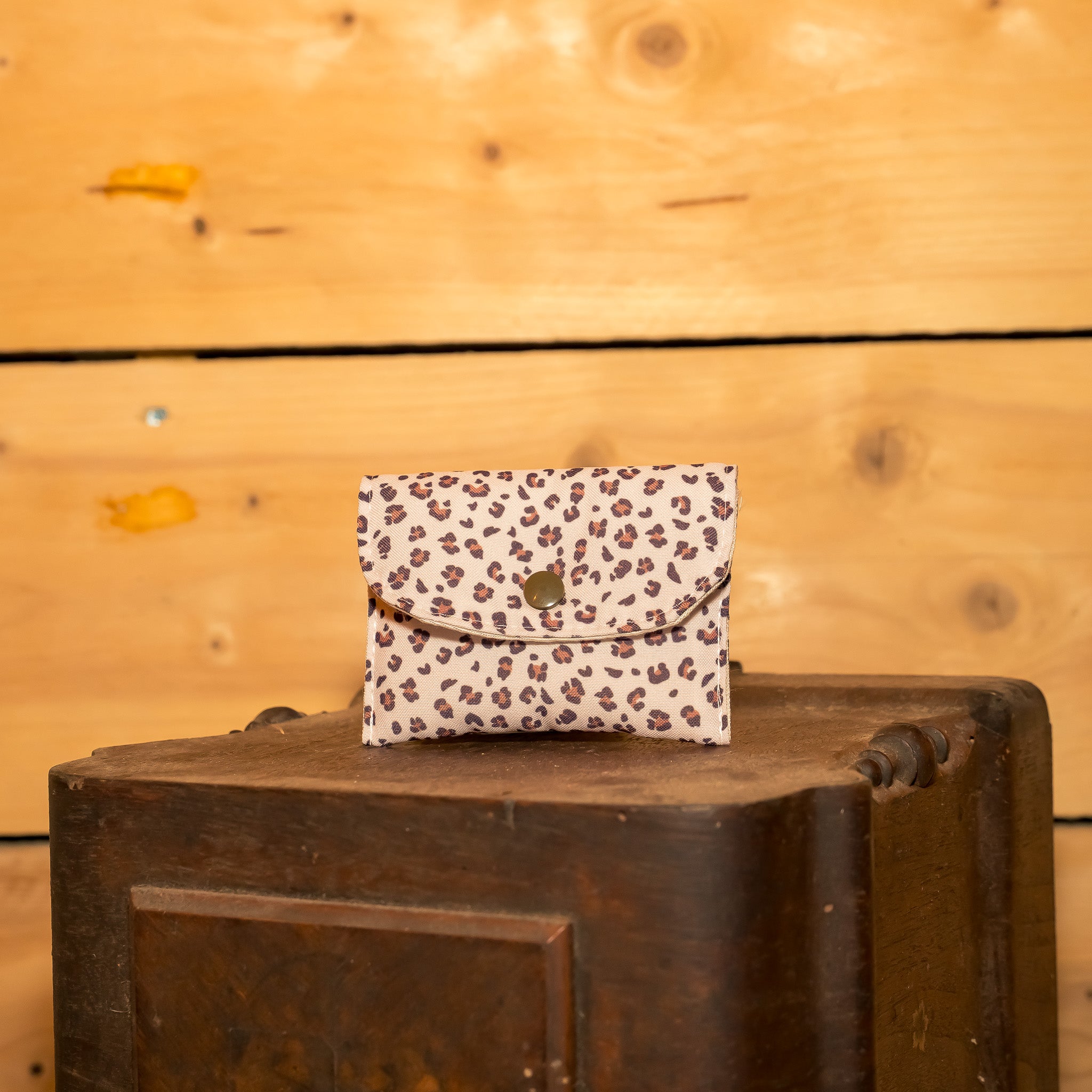 Porte Monnaie Tissu Petit Léopard