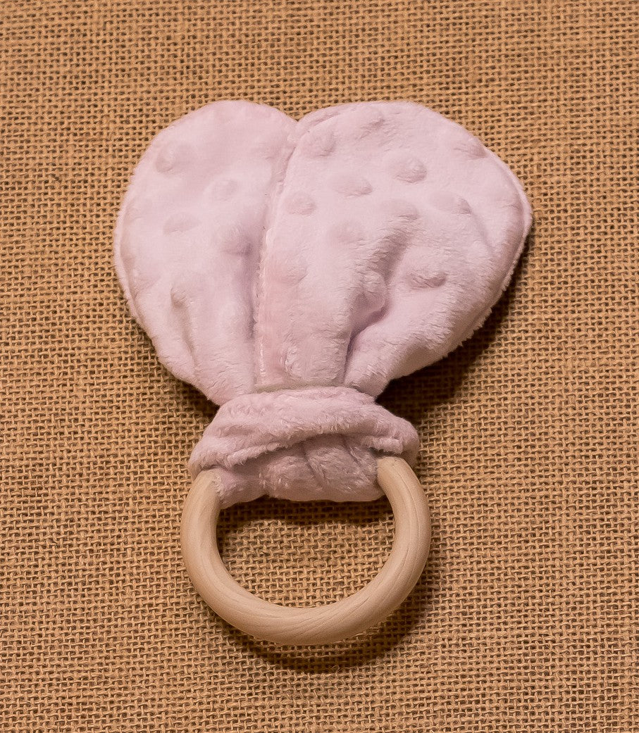 Anneau de dentition Minky Rose Pâle