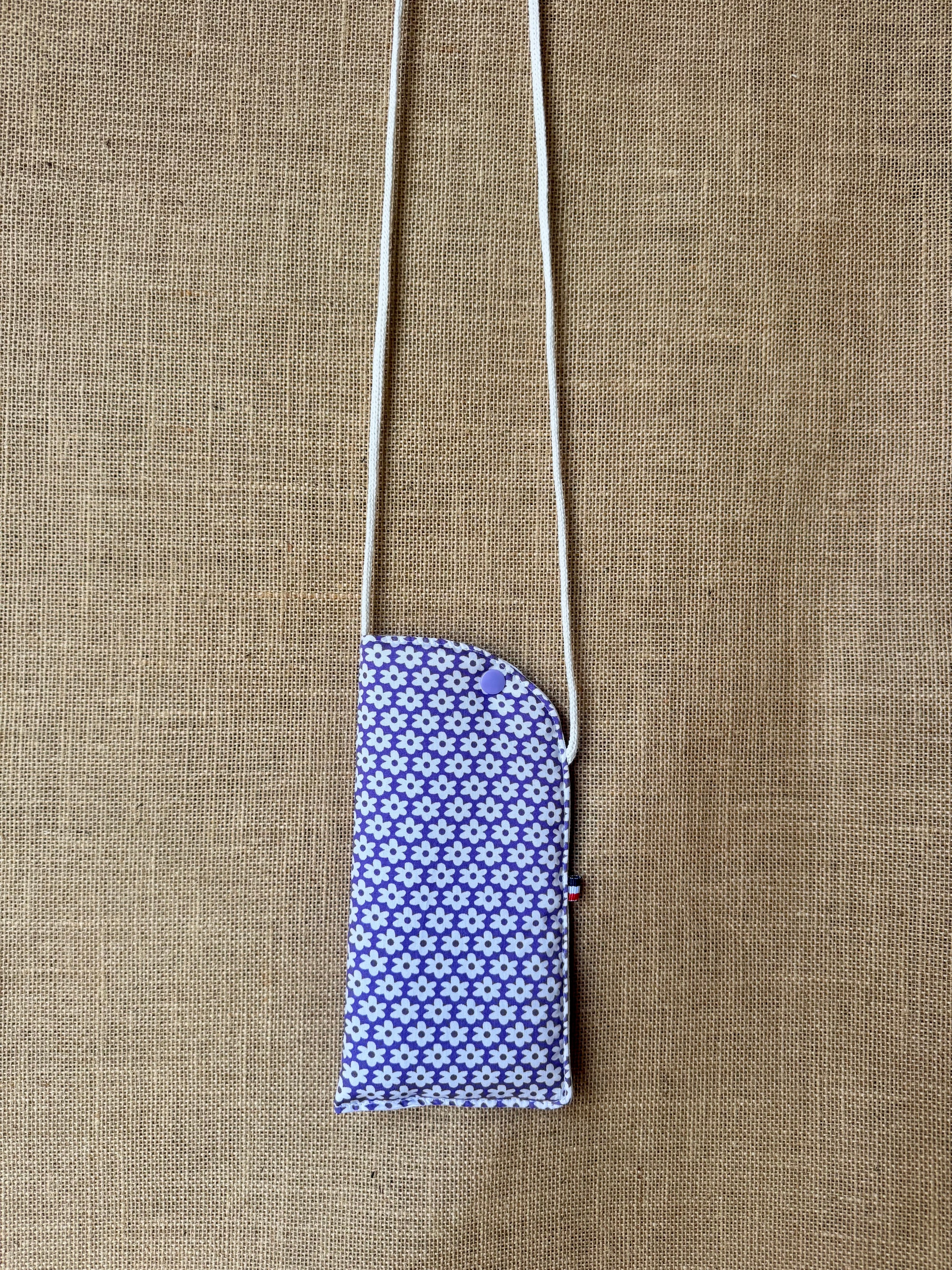 Étui téléphone Vintage Fleurs Violettes