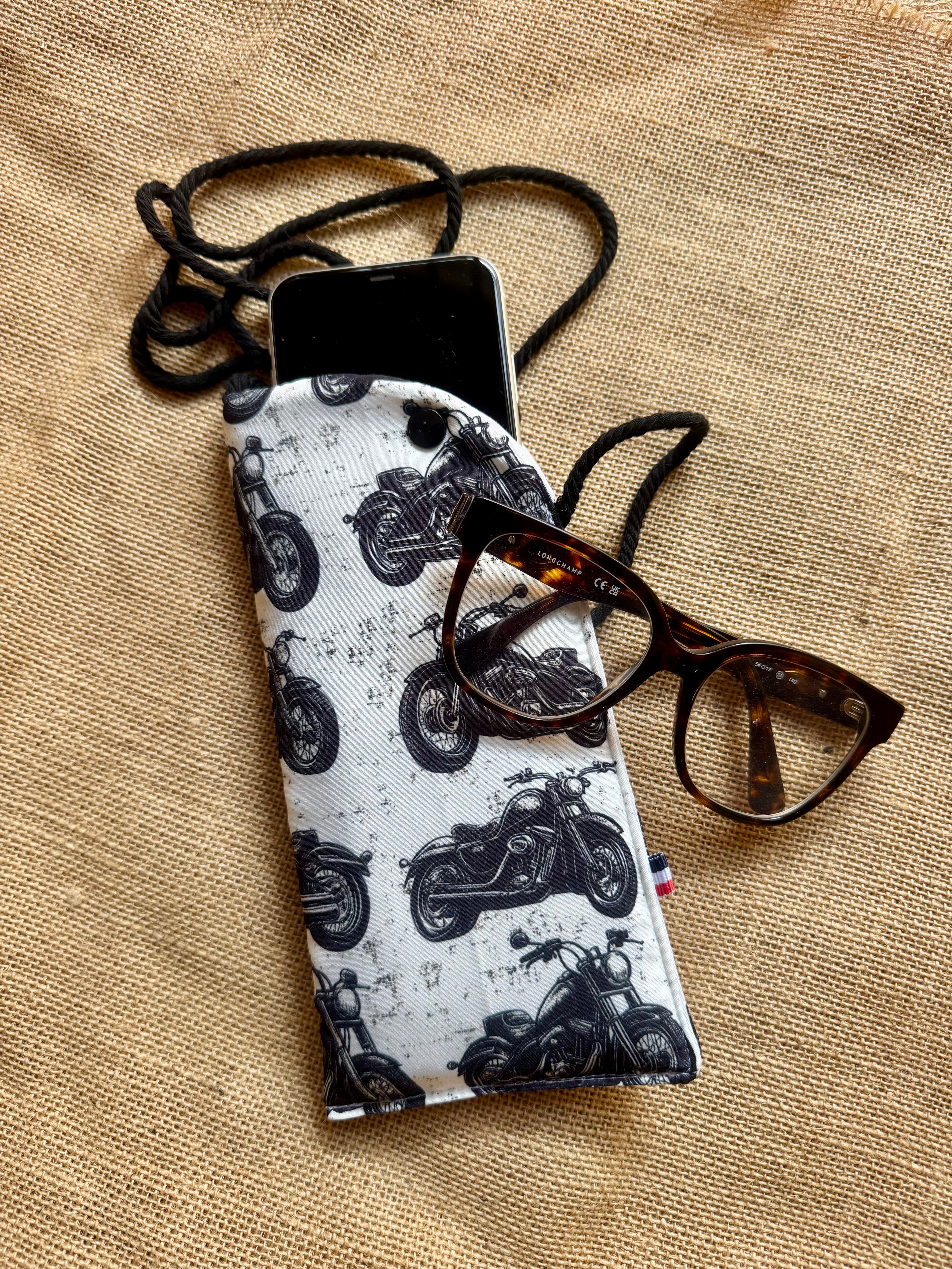 Étui téléphone Moto Noire