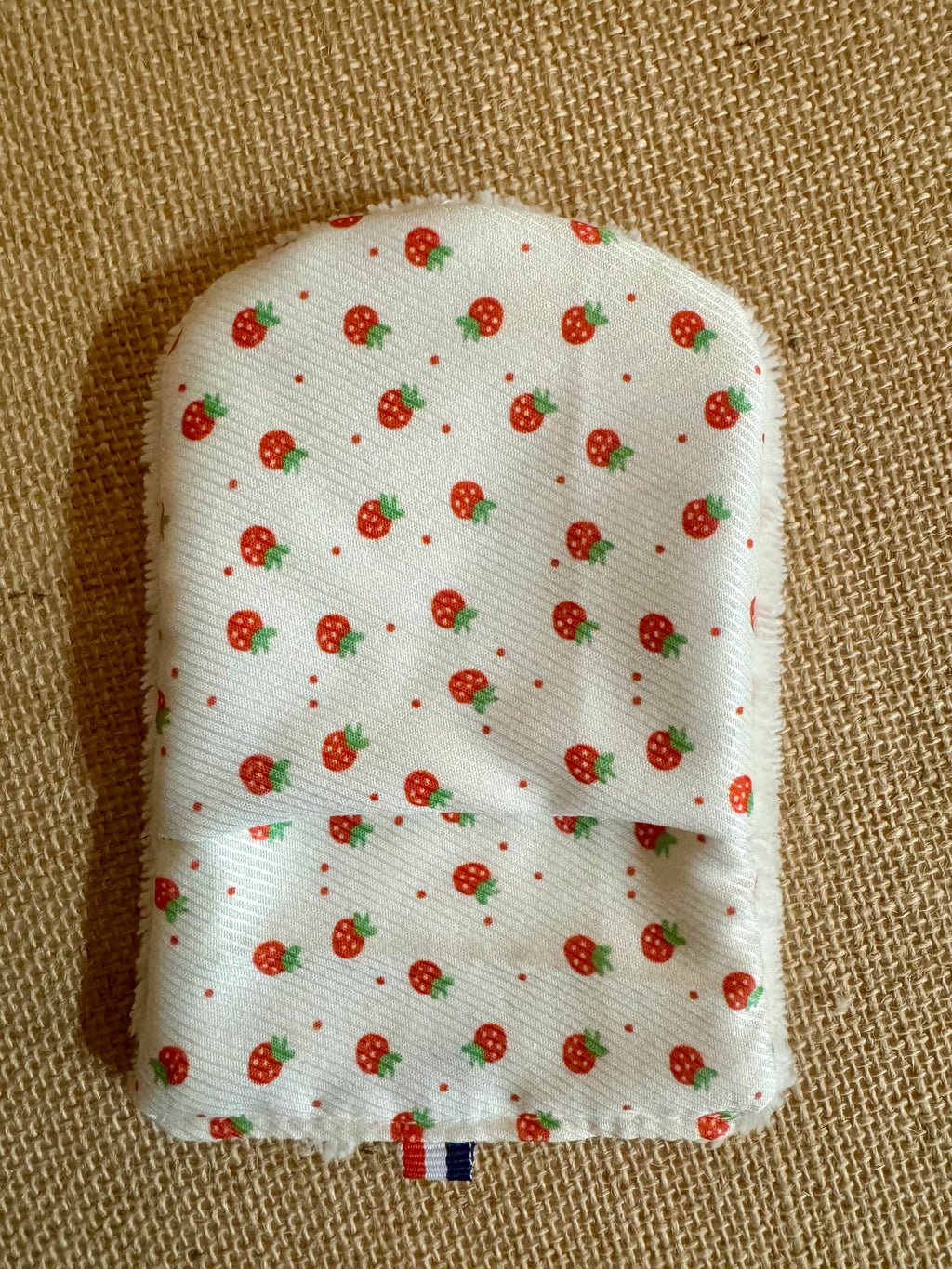 Gant de toilette en éponge bambou Petites Fraises