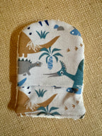 Gant de toilette en éponge bambou Beige Dinosaure
