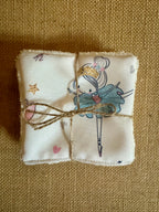 Cotons réutilisables en éponge bambou x4 Danseuse