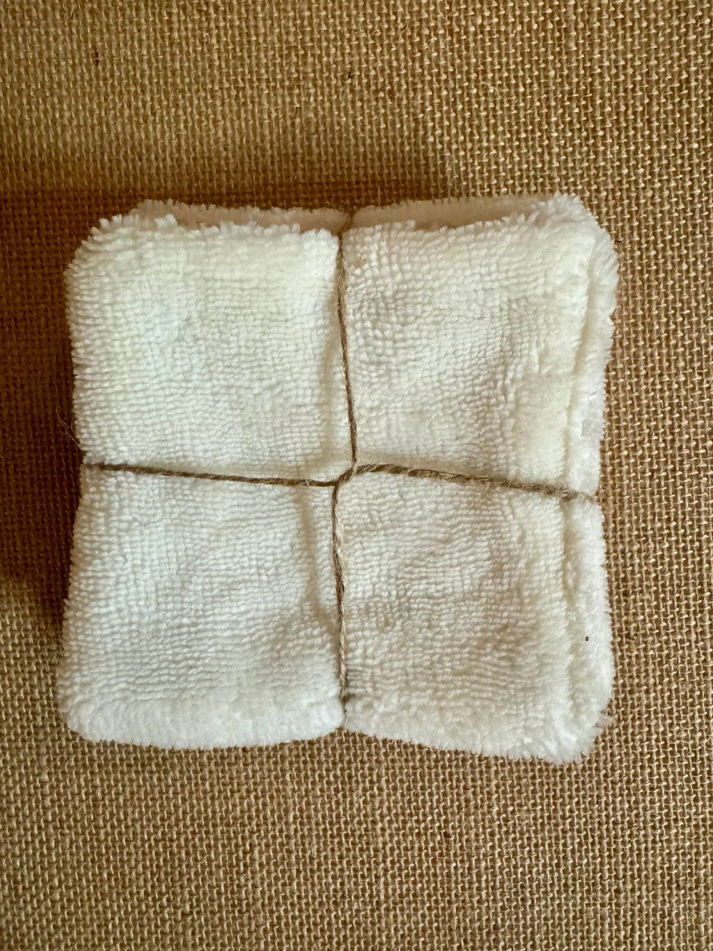 Cotons réutilisables en éponge bambou x4 Vintage Cassettes Audio